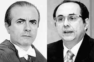 El sevillano Catedrático de Derecho Mercantil de la Universidad de Sevilla, Leopoldo José Porfirio Carpio, y el Letrado del Tribunal Constitucional, Carlos Gómez de la Escalera
